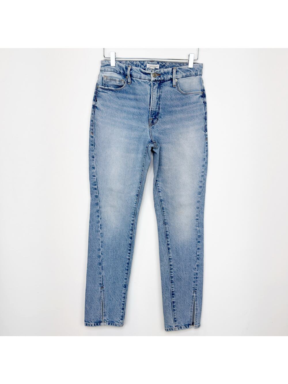 Good American Good Boy Light Wash Jeans 4/27